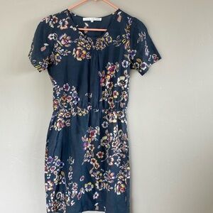 Ulla Johnson Floral Mini Dress - Navy and Multicolor